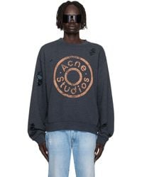 Acne Studios - Printed Logo Sweatshirt - Lyst