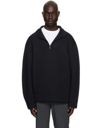 Calvin Klein - Black Half-zip Sweater - Lyst