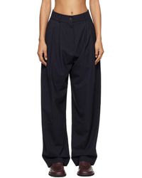 Studio Nicholson - Ssense Exclusive Double Pleat Front Trousers - Lyst