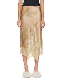 Collina Strada - Khaki Hiss Midi Skirt - Lyst