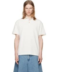 Palm Angels - Off- Neck Logo S/S Polo - Lyst