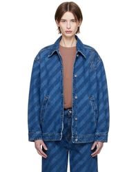 Marni - Striped Denim Jacket - Lyst