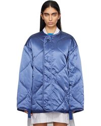 JW Anderson - ブルー オーバーサイズ キルティングジャケット - Lyst