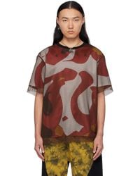 Kusikohc - Printed Mesh T-Shirt - Lyst