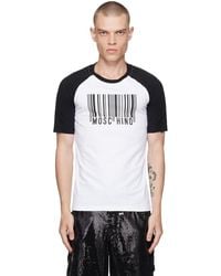 Moschino - T-shirt à manches longues noir et blanc à logo barcode - Lyst