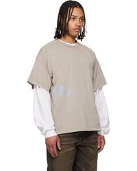 ALEXANDER DIGENOVA Crewneck 'Skins' T-Shirt in Black for Men | Lyst
