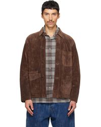 Drake's - Heavyweight Five-Pocket Chore Suede Jacket - Lyst