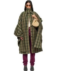 Chloé - Khaki Layered Long Cape Coat - Lyst