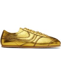 Dries Van Noten メタリック ウェッジミュール ブラウン | Lyst