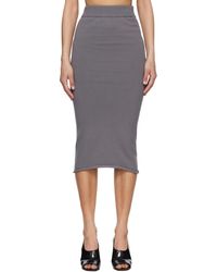 Entire studios - Raw Knit Midi Skirt - Lyst