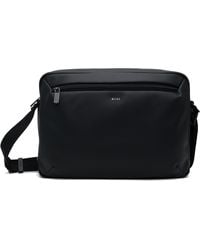 BOSS - Grained Faux-Leather Bag - Lyst