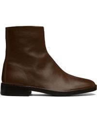 Lemaire - Piped Zipped Boots - Lyst