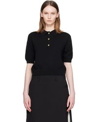 Balmain - 3-Button Wool Polo - Lyst