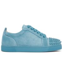 louboutin mens trainers blue