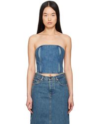 Wardrobe NYC - Tube Denim Top - Lyst