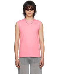 Marine Serre - Pink Sleeveless T-shirt - Lyst