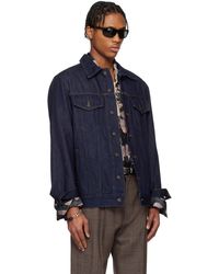 メンズ Dries Van Noten Verner Panton Edition ネイビー エンブロイ
