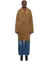 Meteo by Yves Salomon - Double-breasted Reversible Shearling Coat - Lyst