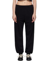 MM6 by Maison Martin Margiela - ブラック ロゴ スウェットパンツ - Lyst
