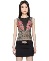 DIESEL - グレー＆ブラック T-Melya タンクトップ - Lyst