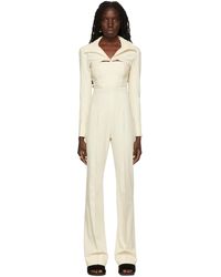 Jacquemus Womens Jumpsuit in Beige - Save 20% Womens Jumpsuits and rompers Jacquemus Jumpsuits and rompers White 