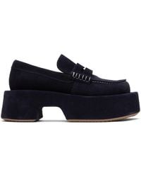 JW Anderson - Suede Platform Slip-On Loafers - Lyst
