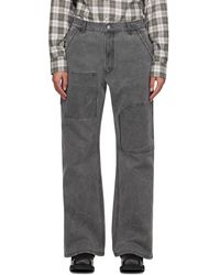 Acne Studios - Gray Patch Jeans - Lyst