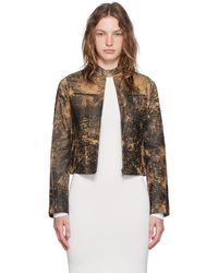 Acne Studios - ディストレス レザージャケット - Lyst