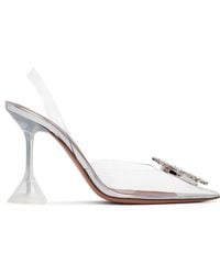 AMINA MUADDI - Begum Glass Sling Heels - Lyst