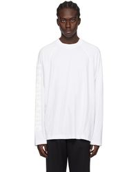 Jacquemus - Les Classiquesコレクション ホワイト Le T-shirt Typo 長袖tシャツ - Lyst