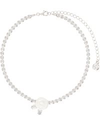 ShuShu/Tong - Ras-Du-Cou Argenté À Ornement De Rose En Céramique Édition Yvmin - Lyst