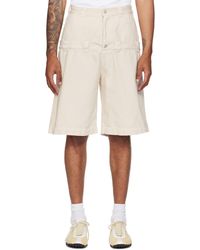 Abra - Ssense Exclusive Off- Double Shorts - Lyst
