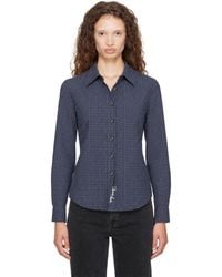 DUNST - Essential Slim Checked Shirt - Lyst