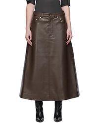 Nanushka - Cintia Regenerated Leather Maxi Skirt - Lyst