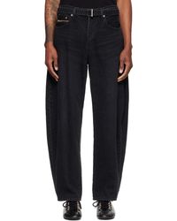 Sacai - Belted Jeans - Lyst