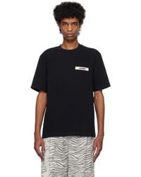 Jacquemus - Les Classiquesコレクション ブラック The Gros Grain Tシャツ - Lyst