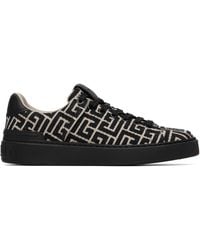 Balmain - Monogram Jacquard B-Court Trainers - Lyst