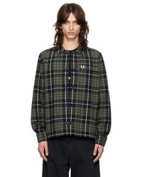 Fred Perry - F Perry ーン チェック オーバーシャツ - Lyst
