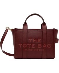 Marc Jacobs - バーガンディ The Leather Small トートバッグ - Lyst