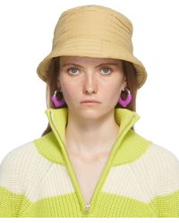 Sunnei Quilted Bucket Hat - Yellow