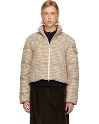 Moncler - Off- Keros Diamond-Quilted Wool Blend Short Down Jacket - Lyst