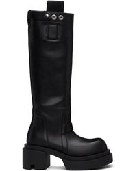 Rick Owens - ブラック Hollywood Pull On Bogun ロングブーツ - Lyst