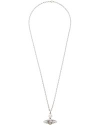 Vivienne Westwood - Collier argenté à petit pendentif à orbe - Lyst