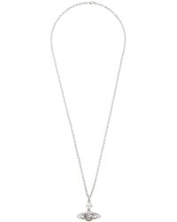 Vivienne Westwood - Silver New Small Orb Pendant Necklace - Lyst