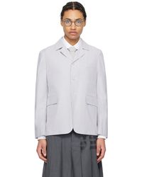 Thom Browne - Thom e veston déconstruit gris - Lyst