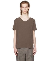 Our Legacy - Brown Washed T-shirt - Lyst