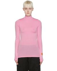 Heron Preston - Pink Viscose Long-sleeve T-shirt - Lyst
