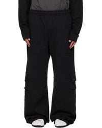 we11done - Curved Jersey Cargo Pants - Lyst