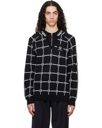 Fred Perry - F Perry Kris Van Assche Edition Long Sleeve Knitted Polo - Lyst