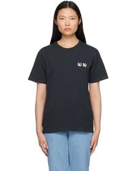 Maison Kitsuné - Black Double Fox Head T-shirt - Lyst